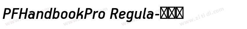 PFHandbookPro Regula字体转换